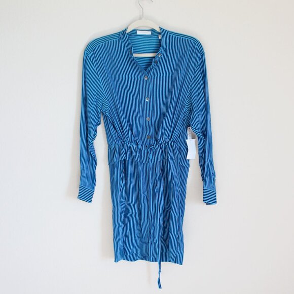 NWT Equipment Striped Shirt Dress, US 2 - Picture 4 of 15